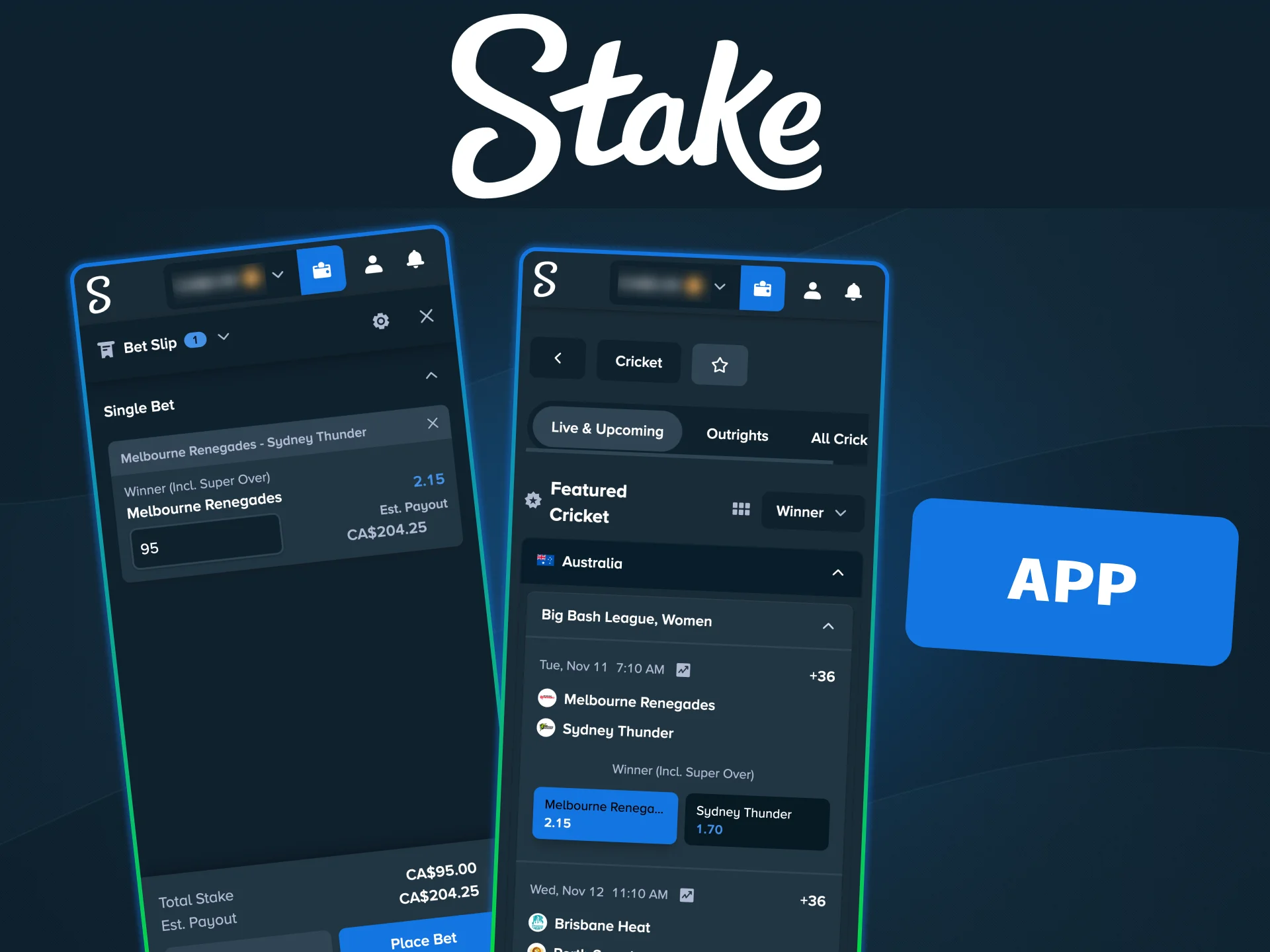 Add Stake to your home screen and start betting on cricket easily.