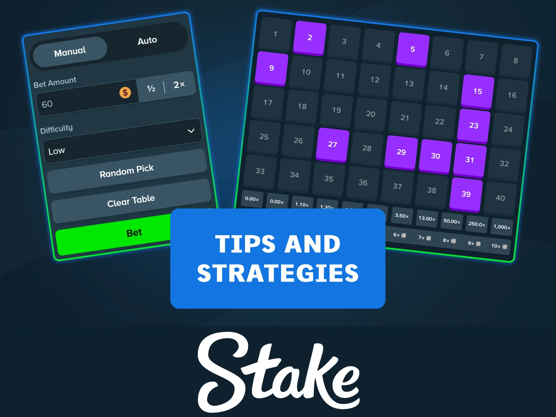 Learn effective Keno betting strategies on the Stake official site.